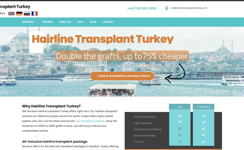 hairlinetransplantturkey.com
